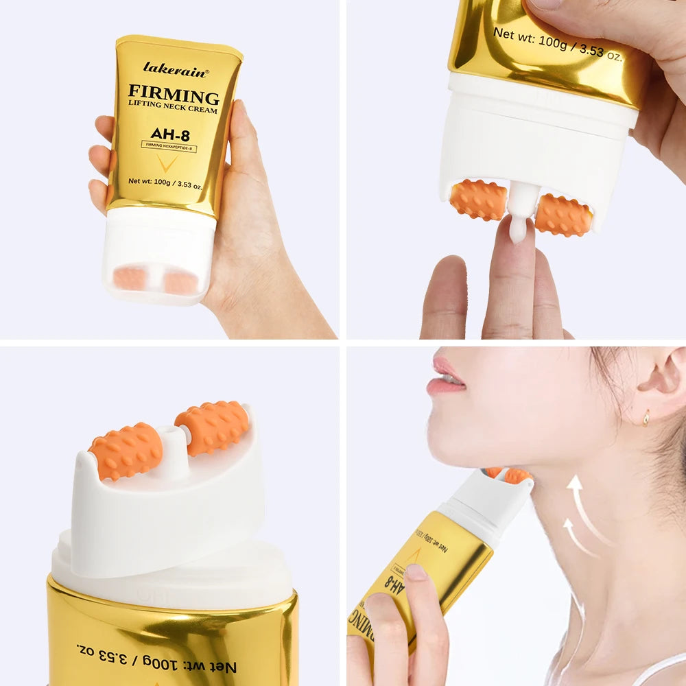 Firming and Lifting Neck Cream with Roller Applicator for Smooth Skin - 4
