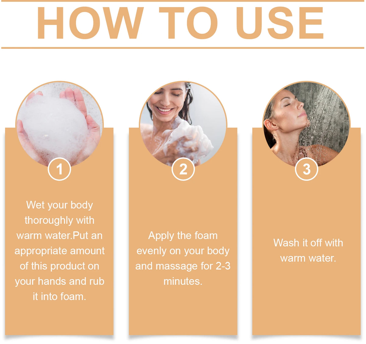 Persimmon Exfoliating Body Wash for Natural Odor Removal and Oil Control