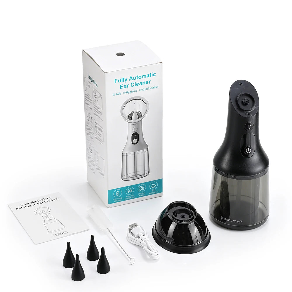 Electric Ear Wax Removal Irrigation Kit with 4 Adjustable Cleaning Modes