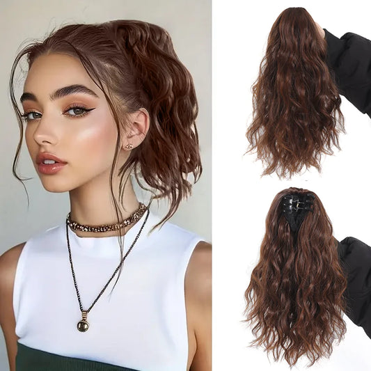 Wavy Claw Clip Ponytail Extension for Instant Volume