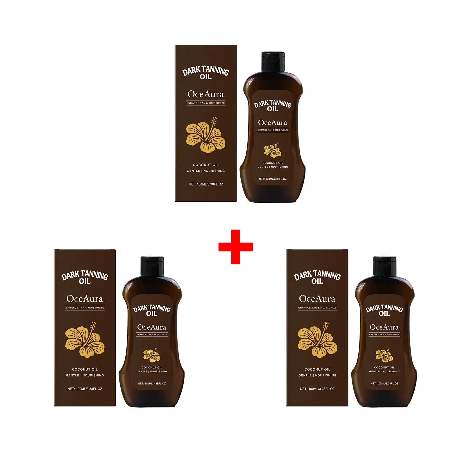 Coconut Oil Dark Tanning Body Oil for Deep Bronze Glow and Hydration - 14