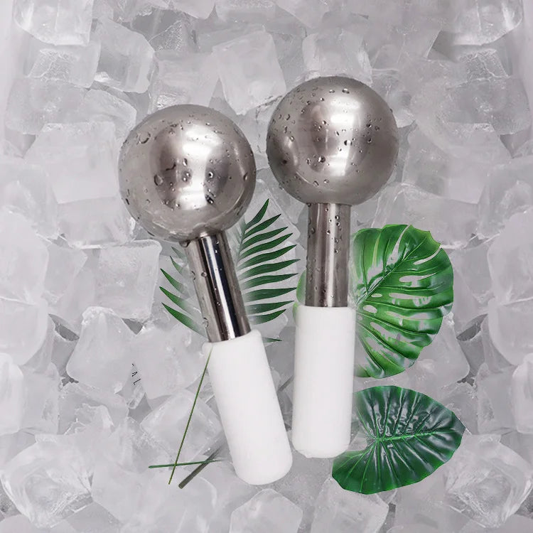 Stainless Steel Cooling Ice Globes for Facial Puffiness and Dark Circles - 17