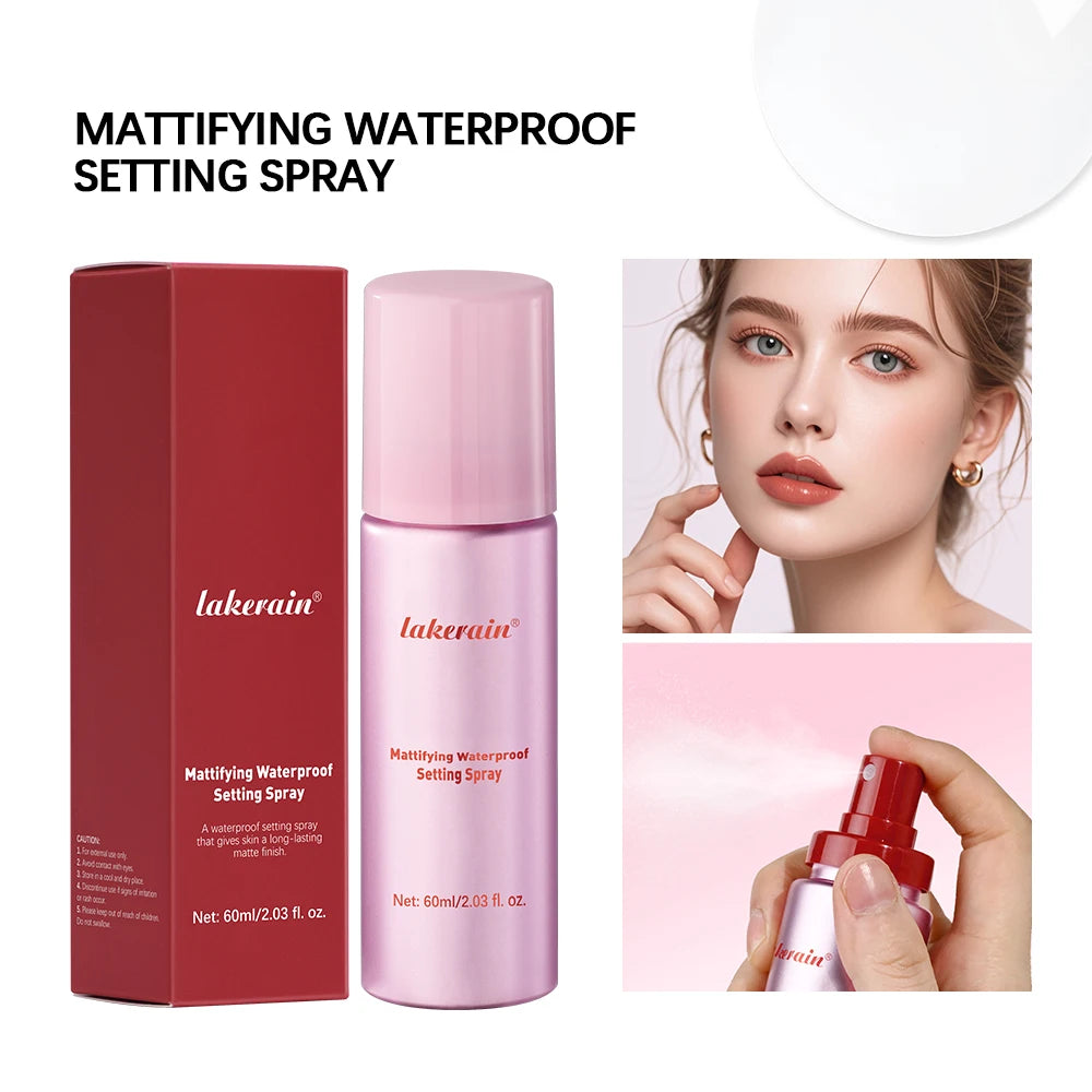 Long-Lasting Oil Control Waterproof Makeup Setting Spray for All Skin