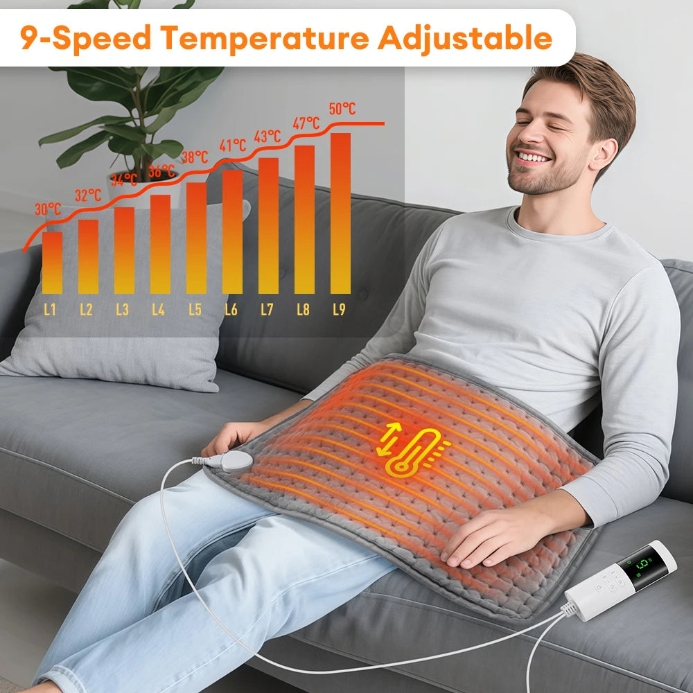 Electric Heating Pad for Muscle Pain Relief and Relaxation