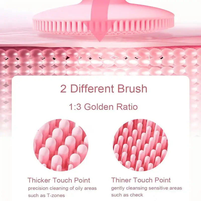 Electric Silicone Face Cleansing Brush for Deep Pore Exfoliation