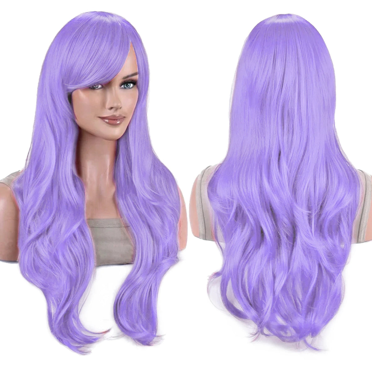 Long Wavy Colorful Synthetic Cosplay Wig for Women
