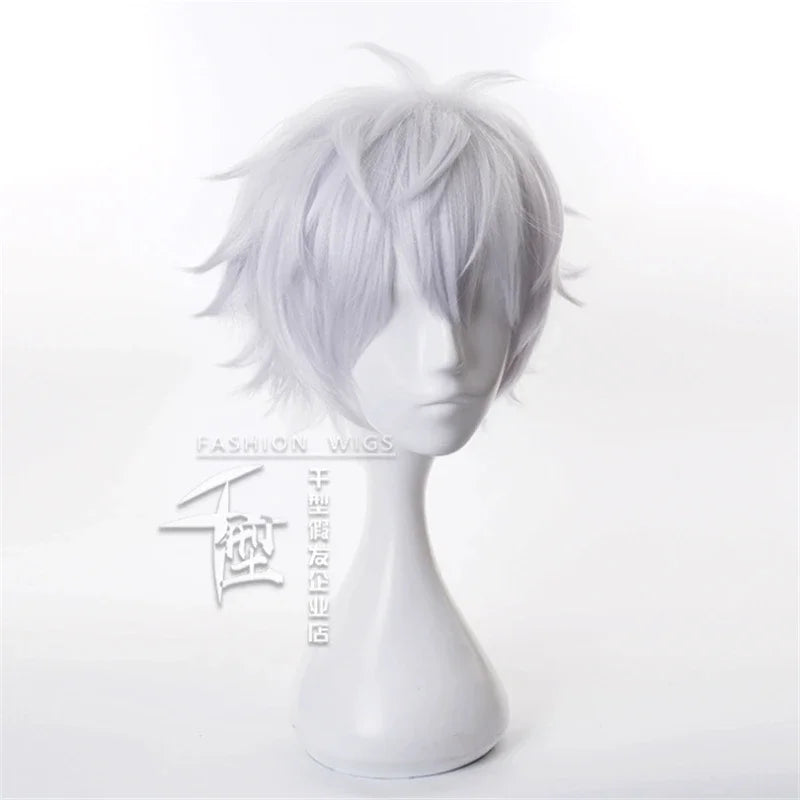 Short White Anime Character Cosplay Wig - 3