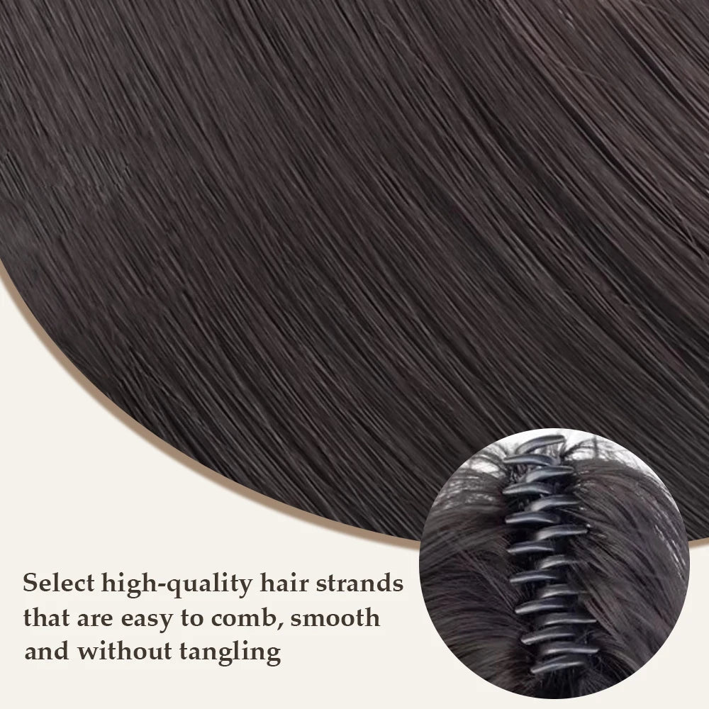 16-Inch Claw Clip Straight Ponytail Hair Extension - 6