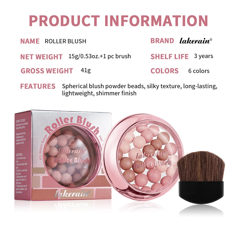 Spherical Powder Bead Blush for Natural Glowing Makeup Finish - 17