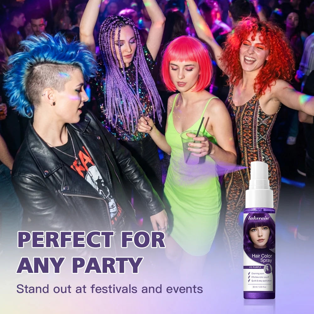 Temporary Washable Hair Color Spray for Instant Vibrant Styling - 12