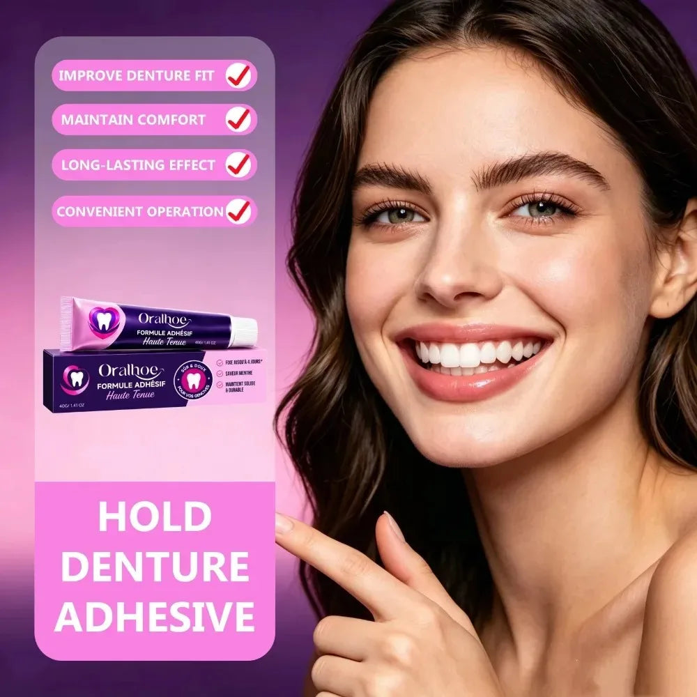Soft Silicone Denture Reline Cushion and Stabilizing Adhesive Gel