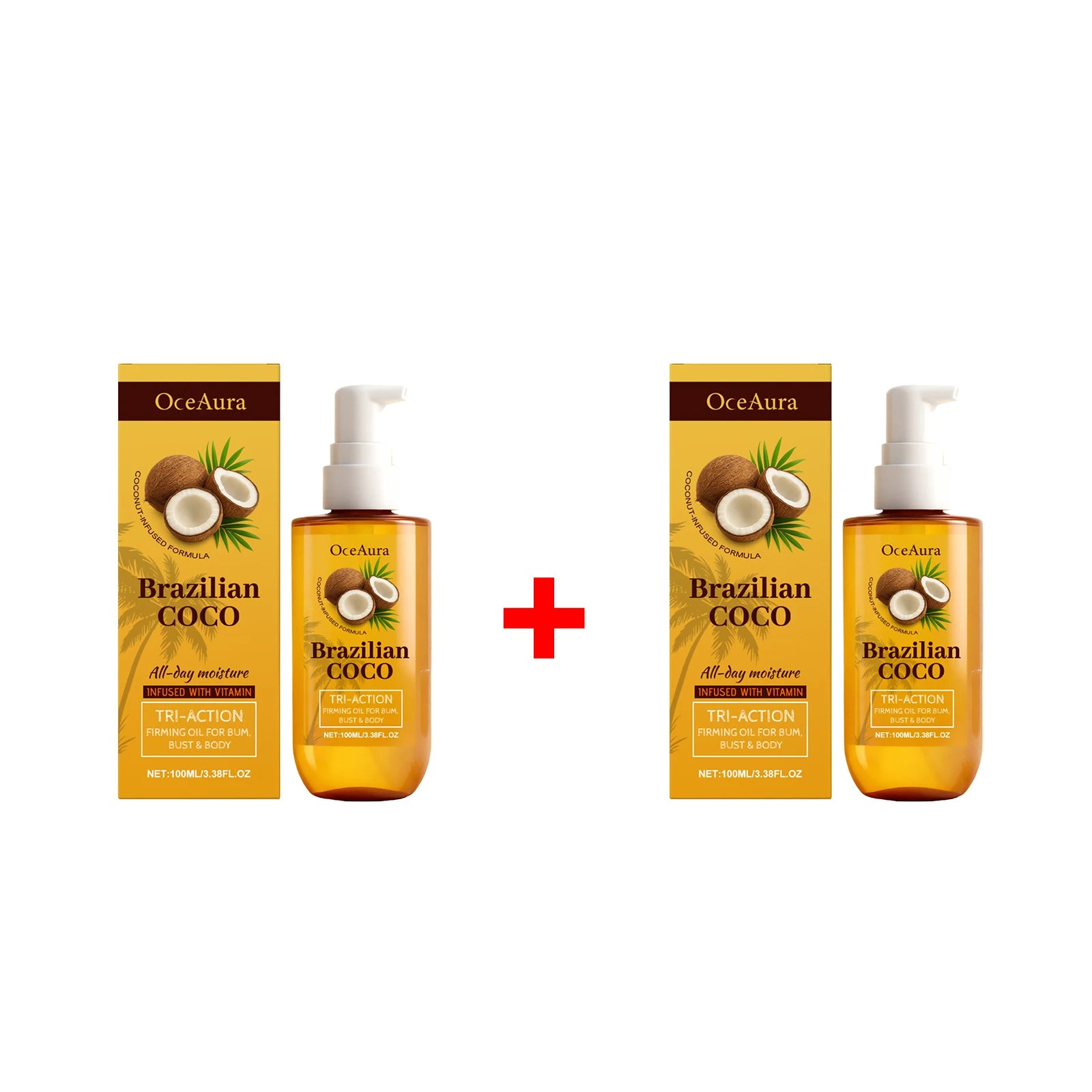 Coconut Firming Body Oil for Skin Hydration and Elasticity Restoration - 15