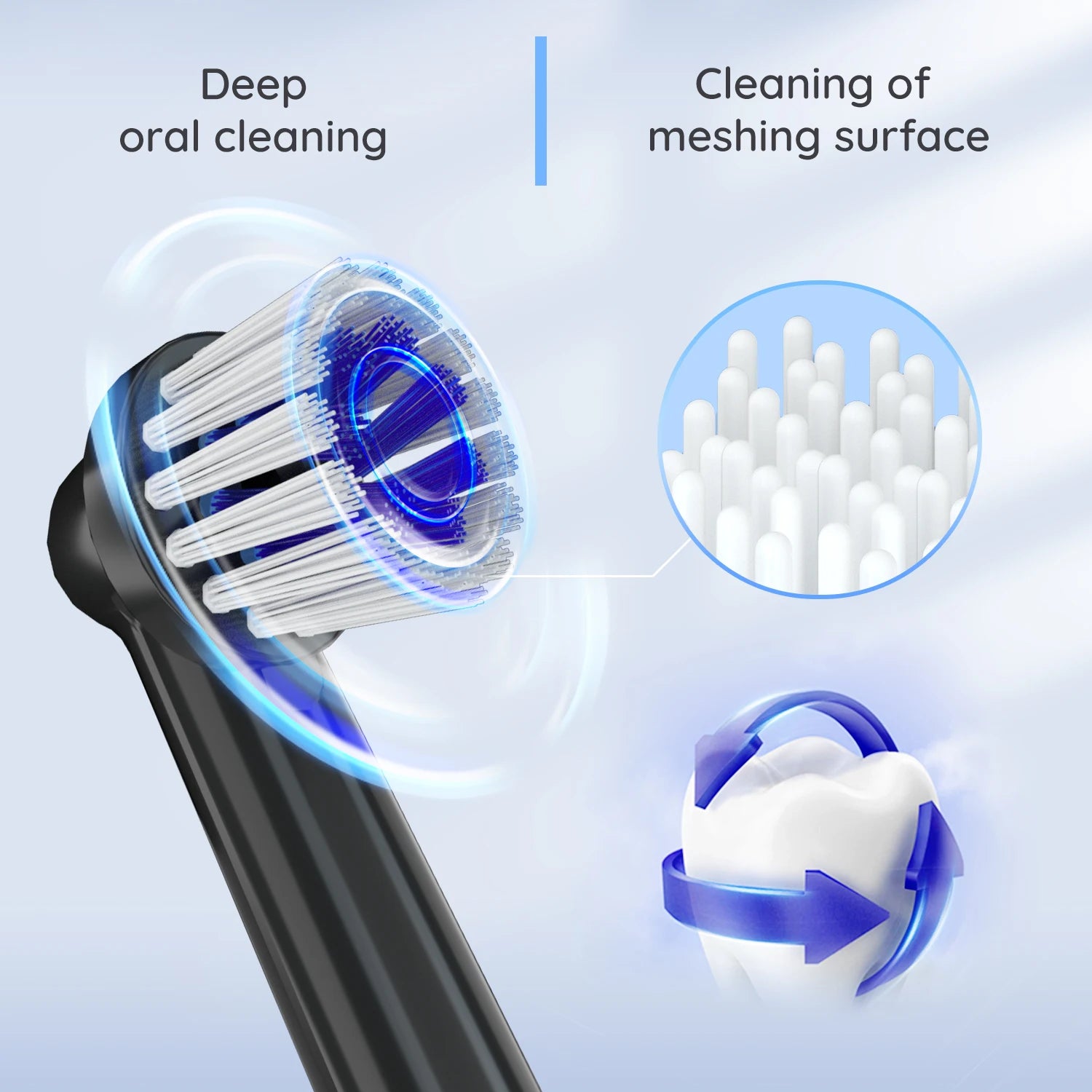 Replacement Electric Toothbrush Heads for Daily Oral Care - 2