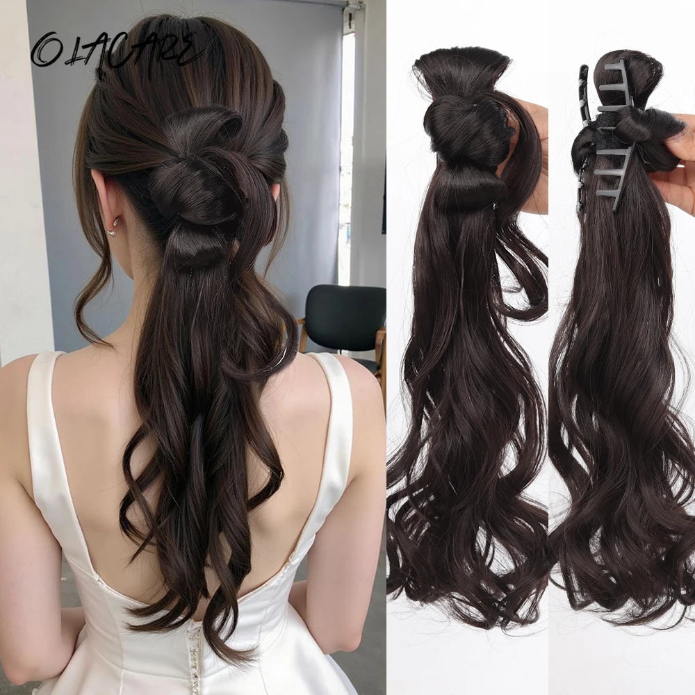 16-Inch Curly Claw Clip Ponytail Hair Extension - 1