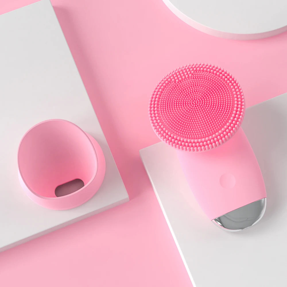 Electric Silicone Face Cleansing Brush for Deep Pore Exfoliation