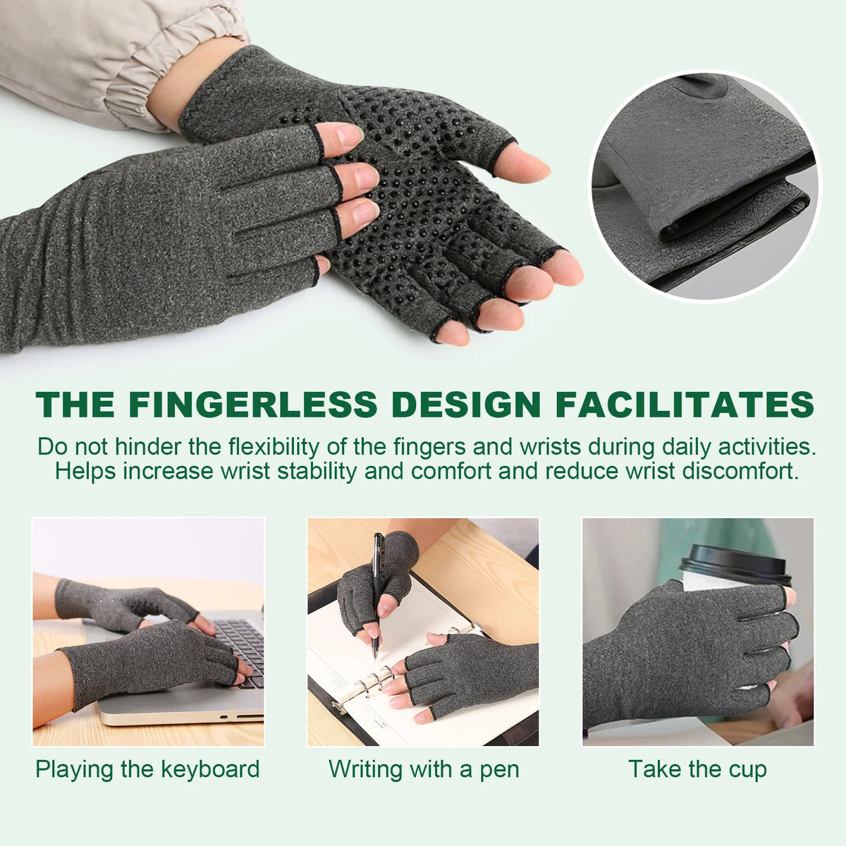 Magnetic Compression Therapy Gloves for Arthritis and Joint Pain Relief