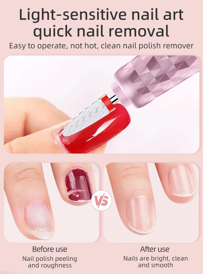 Cordless Electric Nail Drill Kit for Salon-Quality Manicures at Home - 9