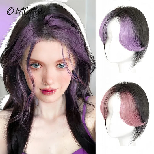 Clip-In Middle Part Synthetic Bangs Hairpiece