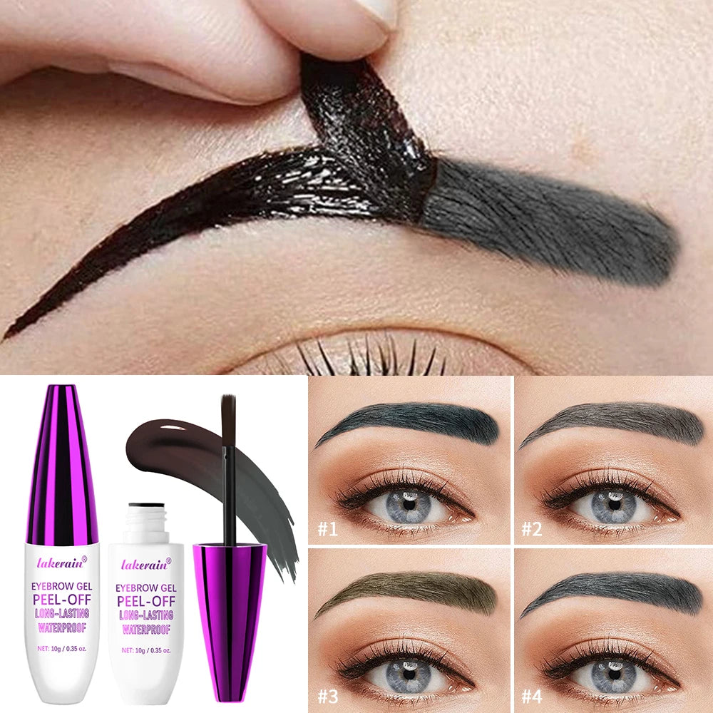 Long-Lasting Waterproof Peel-Off Eyebrow Tint Gel for Defined Brows