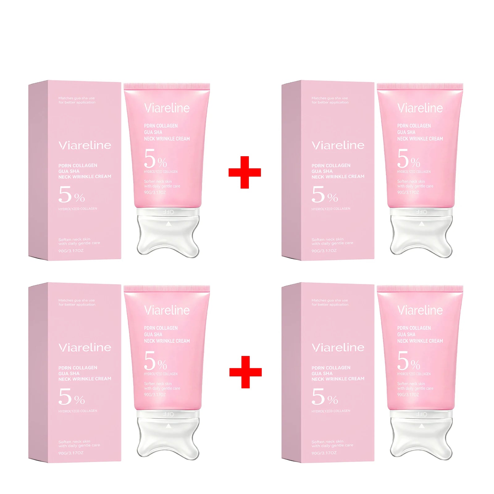 Collagen Firming Neck Cream with Integrated Gua Sha Massage Tool - 13