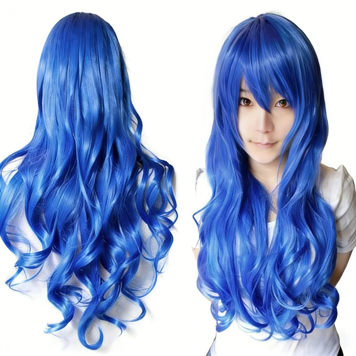 Long Wavy Synthetic Cosplay Wig for Women Anime Costume