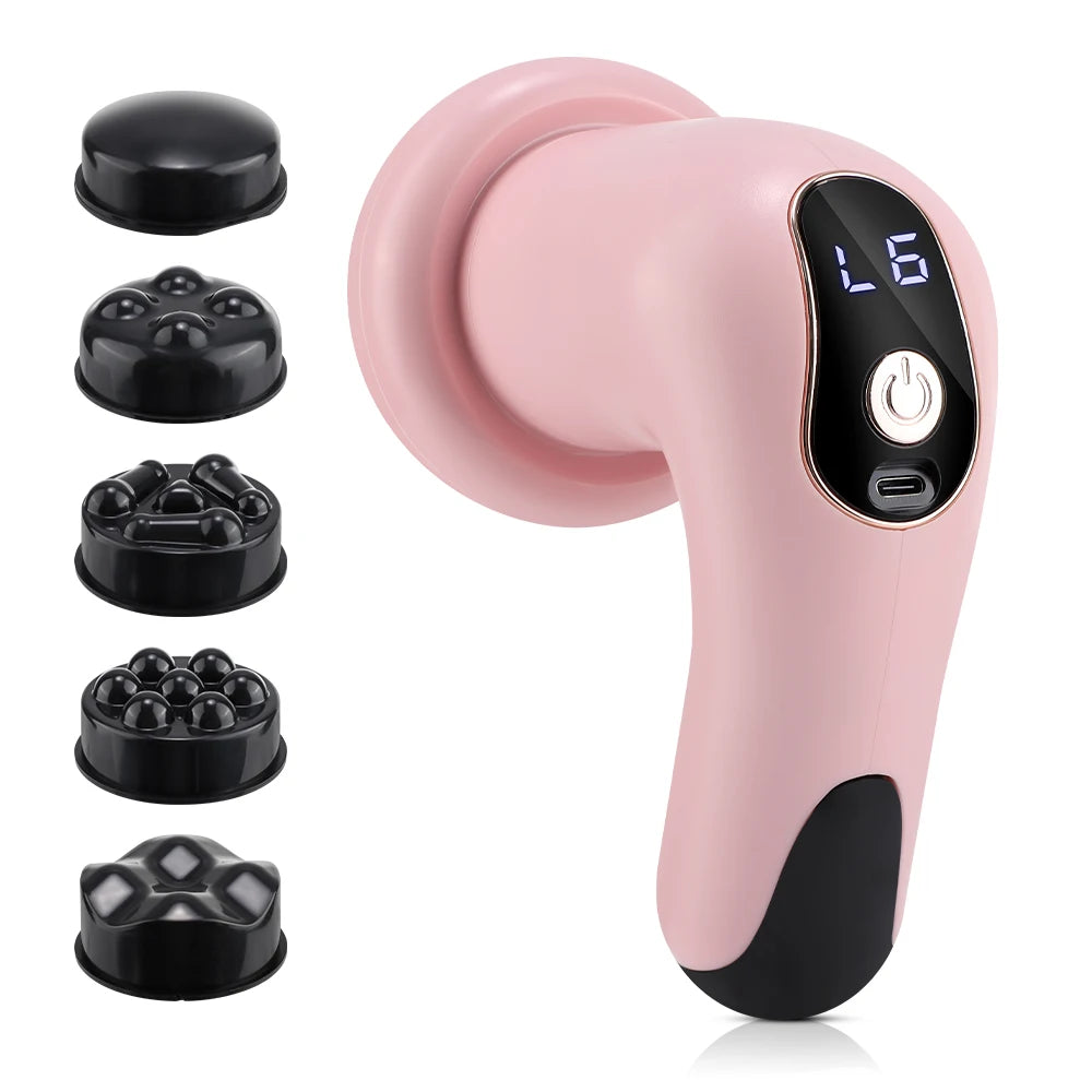 Portable Handheld Body Massager with 5 Massage Heads for Whole Body