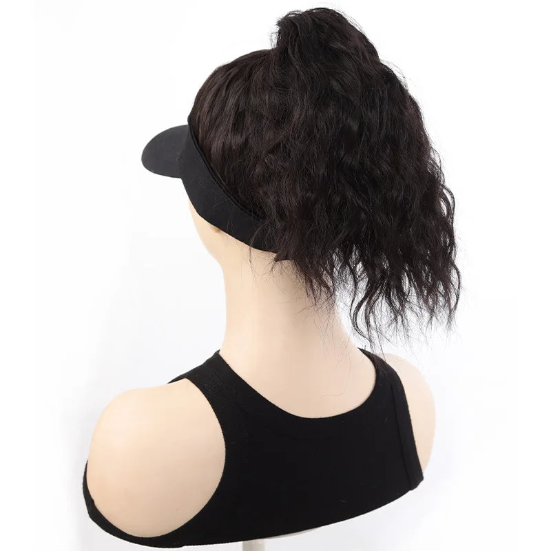 Synthetic Hair Baseball Cap Wig for Instant Styling