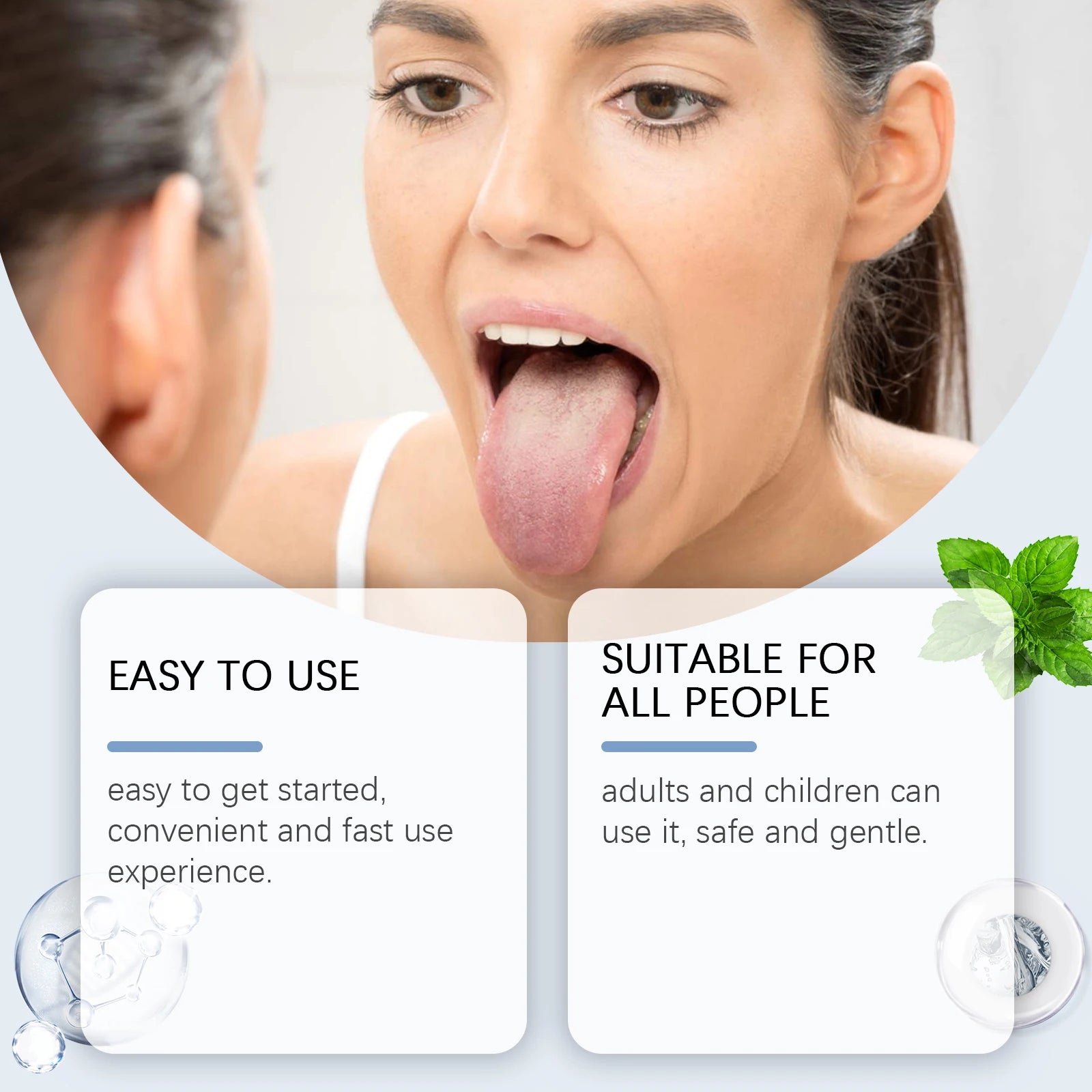 Tongue Cleaning Gel and Scraper Kit for Bad Breath and Oral Hygiene - 10