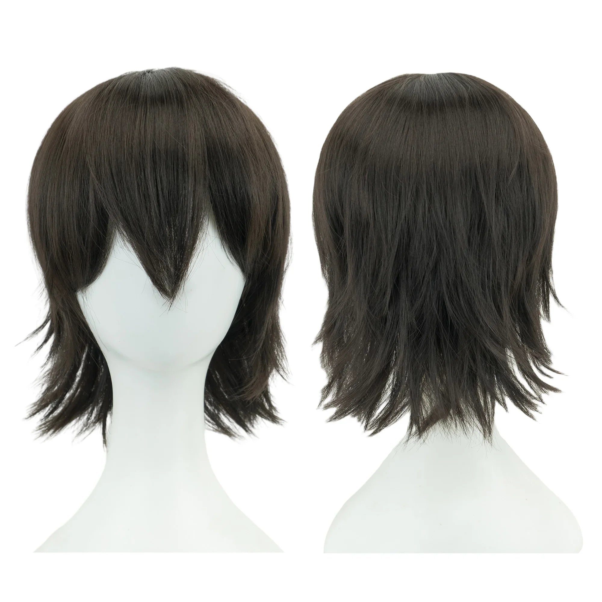 Short Bob Cosplay Wig with Bangs for Costume Parties and Daily Wear - 5