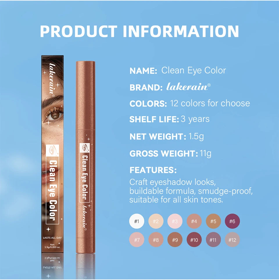 Long-Lasting Smudge-Proof Eyeshadow Stick for All-Day Wear - 13
