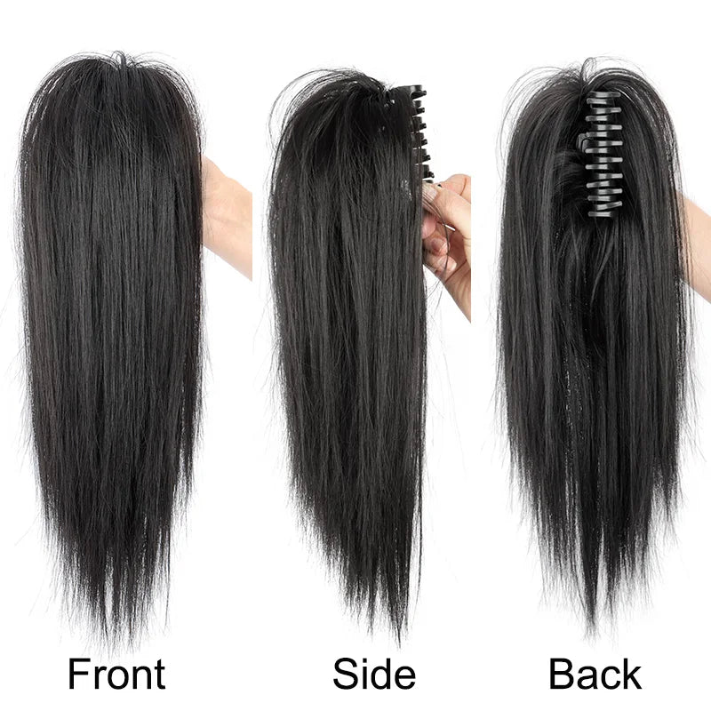 14-Inch Claw Clip Straight Ponytail Hair Extension - 2