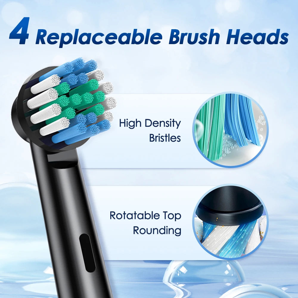 3D Rotating Electric Toothbrush for Adults with 5 Deep Cleaning Modes - 5
