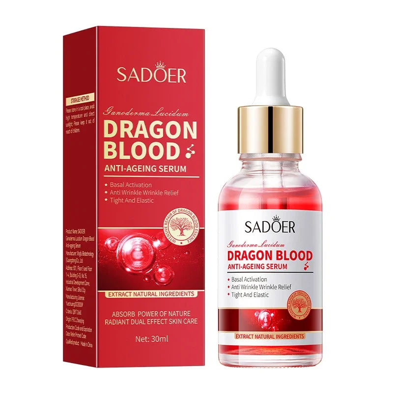 Anti-Aging Dragon Blood Facial Serum for Wrinkle Reduction and Firming