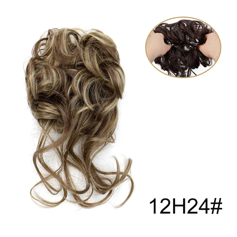 Messy Bun Hairpiece Scrunchie for Easy Elegant Hairstyles - 21