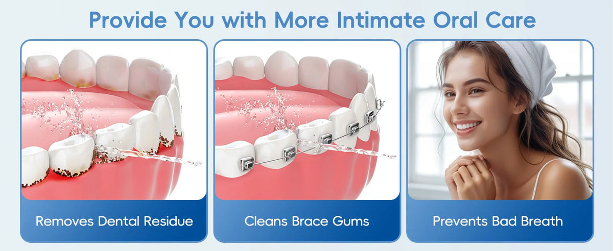 Portable Water Flosser and Electric Toothbrush Dental Hygiene Kit