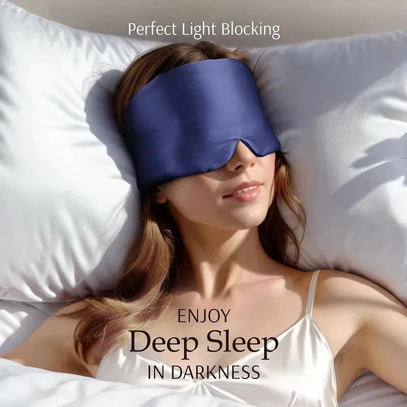 Silk Sleep Mask for Total Light Blocking and Comfortable Rest - 3