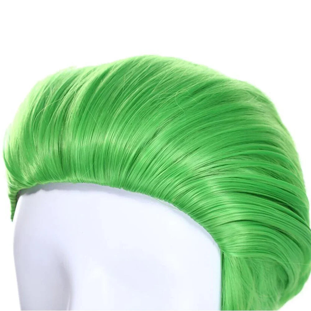 Short Green Cosplay Wig for Halloween Costume Parties and Character Fun - 6