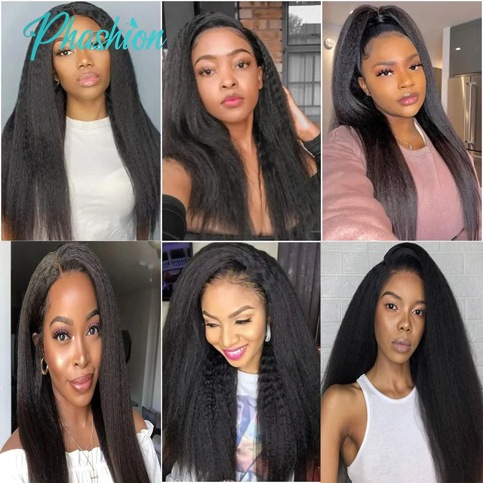 Kinky Straight Human Hair Extensions for Seamless Styling - 6