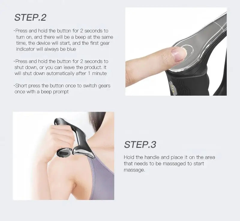 Electric Fascia Knife for Deep Tissue Muscle Recovery and Pain Relief - 22