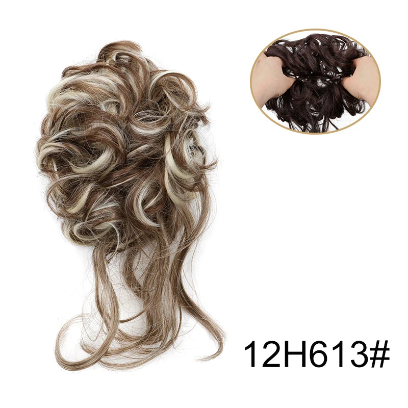 Messy Bun Hairpiece Scrunchie for Easy Elegant Hairstyles - 16