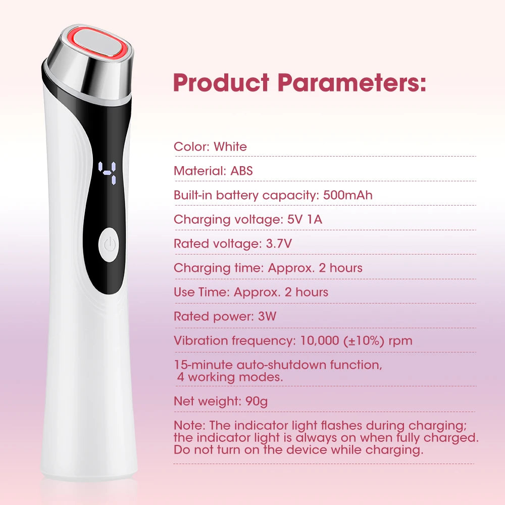 Microcurrent Facial Lifting and Skin Tightening Beauty Massager Device
