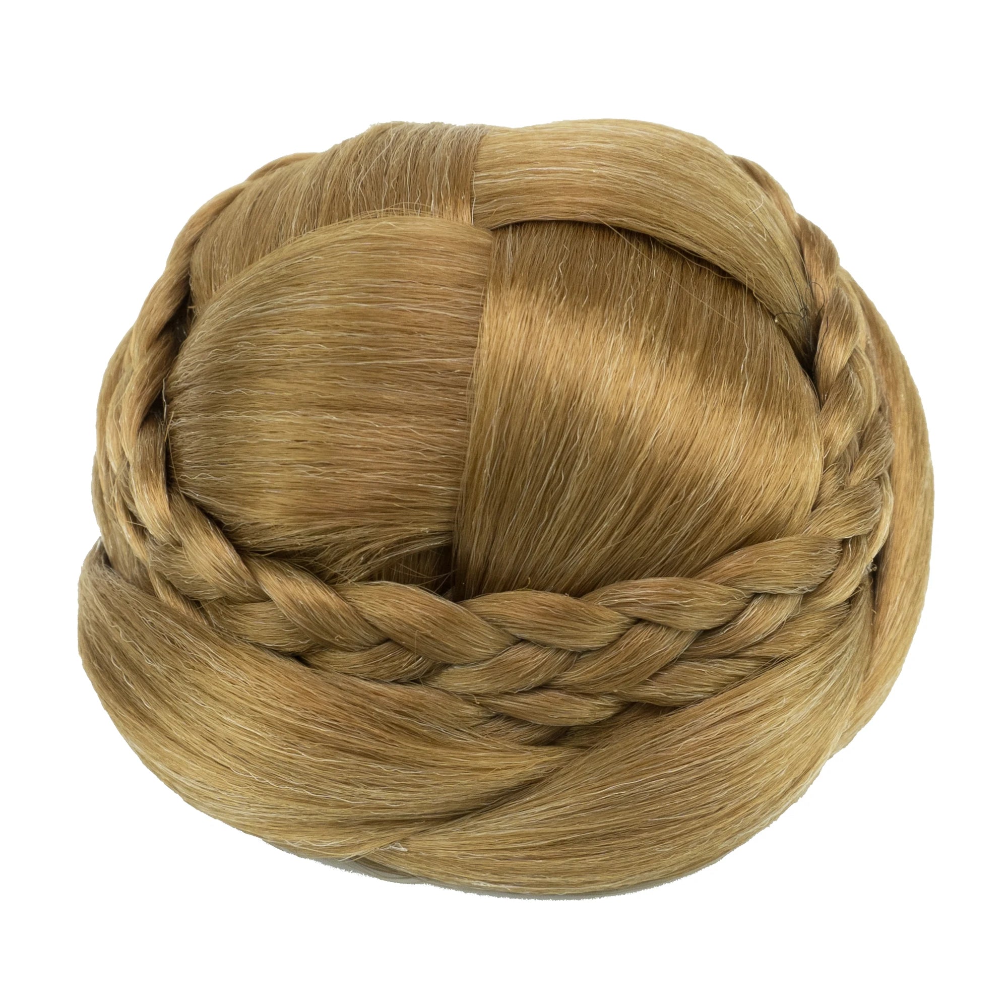 Handmade Braided Chignon Hair Bun Extension for Elegant Updos - 9