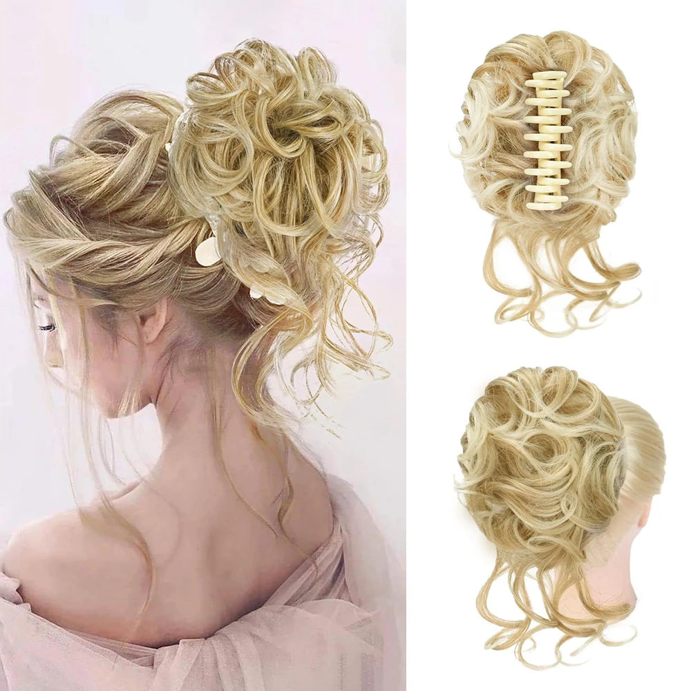 8-Inch Curly Claw Clip Ponytail Hair Extension for Instant Volume - 10