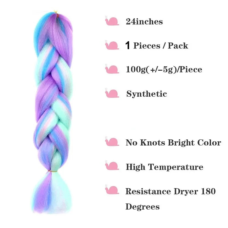 24-Inch Ombre Jumbo Braiding Hair Extensions - 2