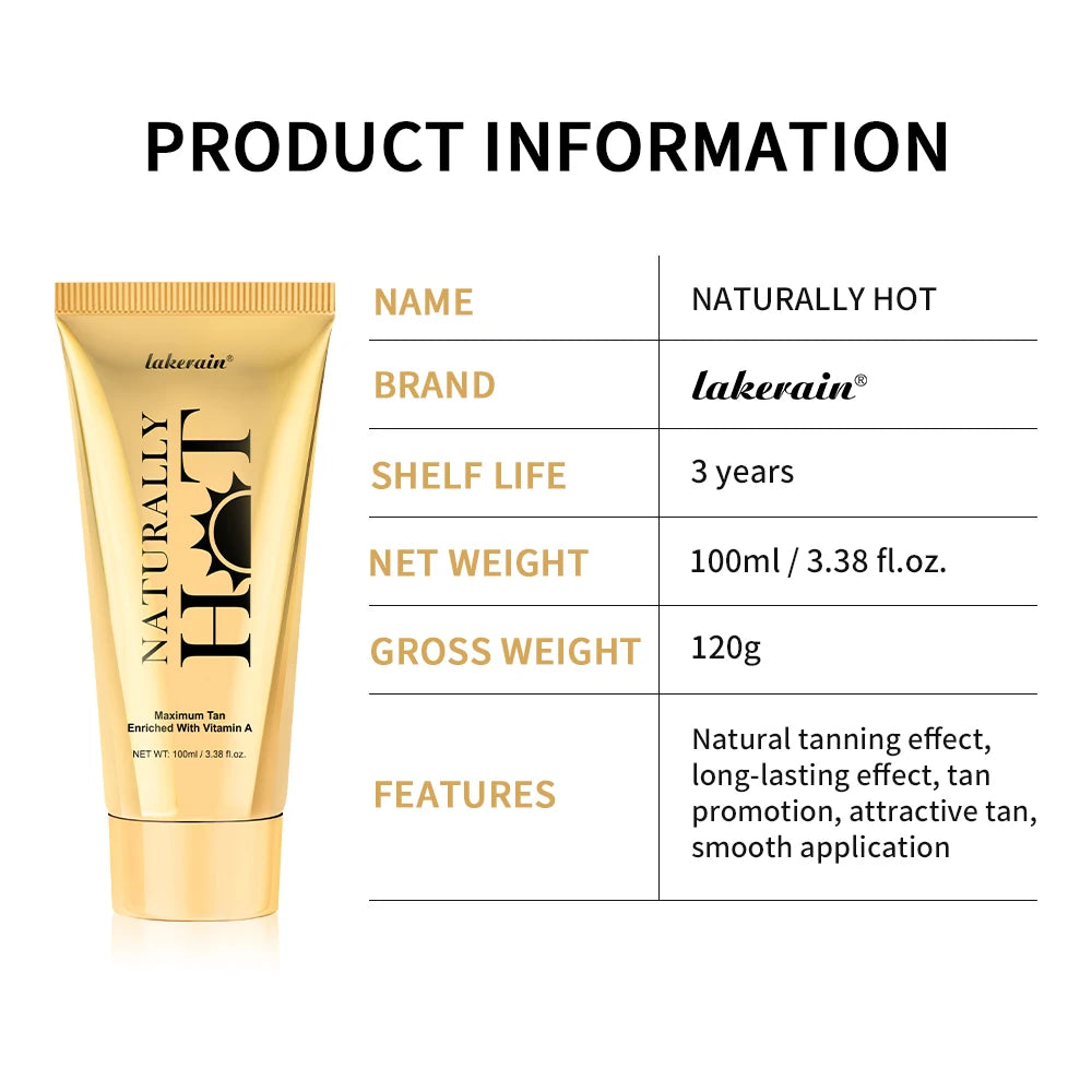 Naturally Hot Body Tanning Cream for a Long-Lasting Sun-Kissed Glow