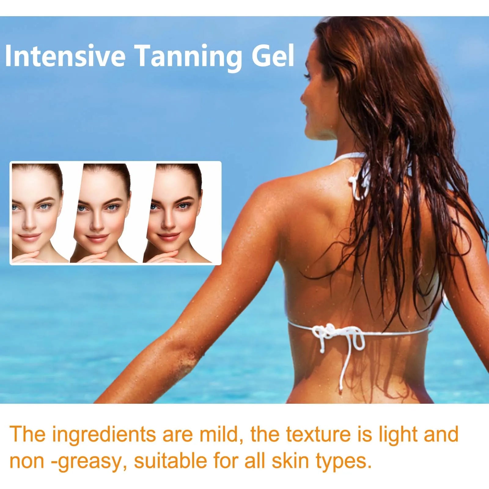 Intensive Tanning Gel for Natural Long Lasting Dark Skin Glow - 7