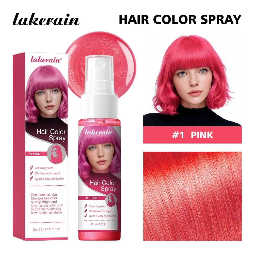Temporary Washable Hair Color Spray for Instant Vibrant Styling - 19