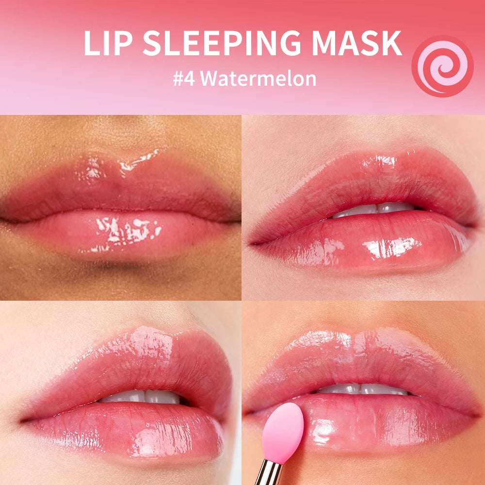 Dual-Color Hydrating Lip Sleeping Mask for Dry and Cracked Lips