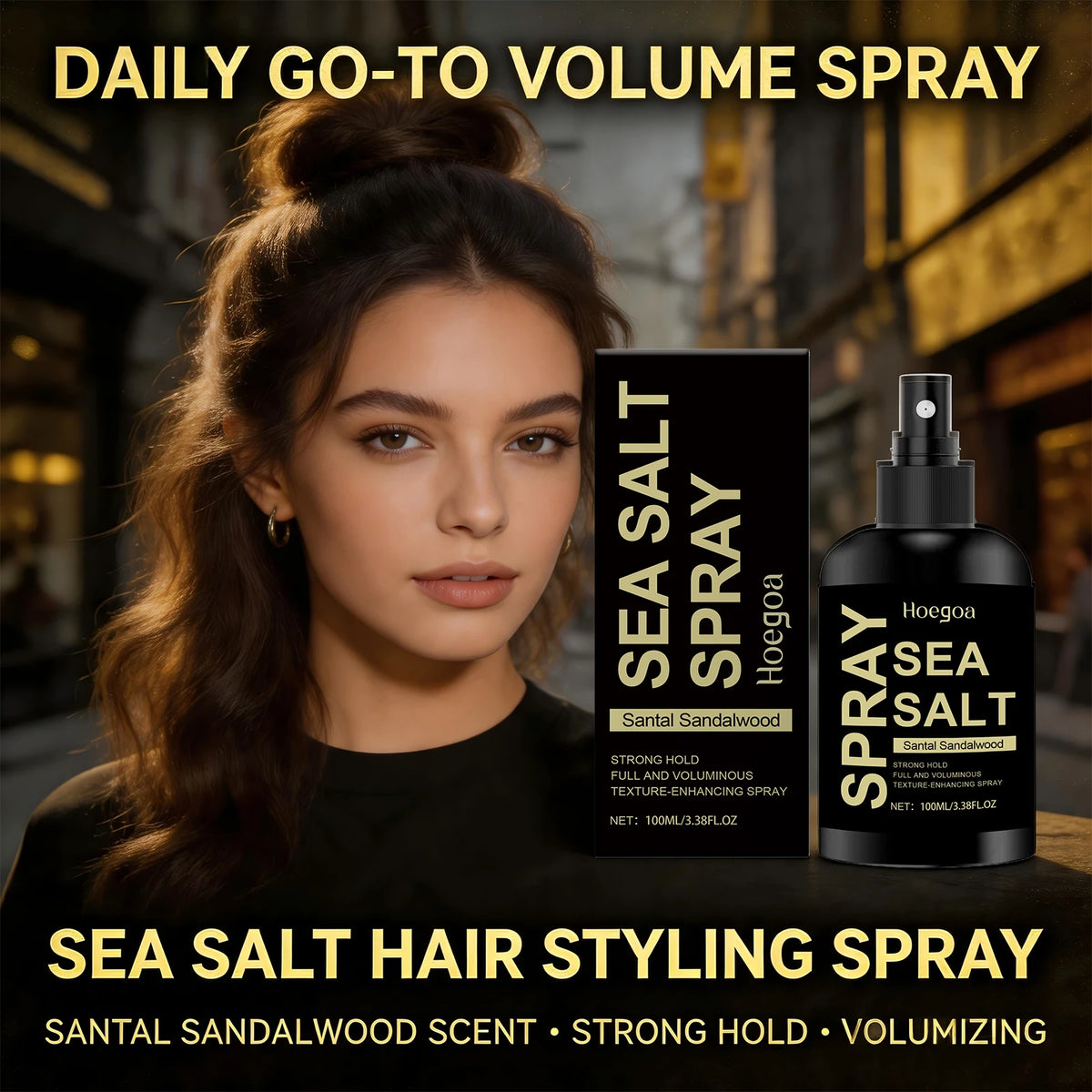 Volumizing Sea Salt Texturizing Hair Spray for Men and Women