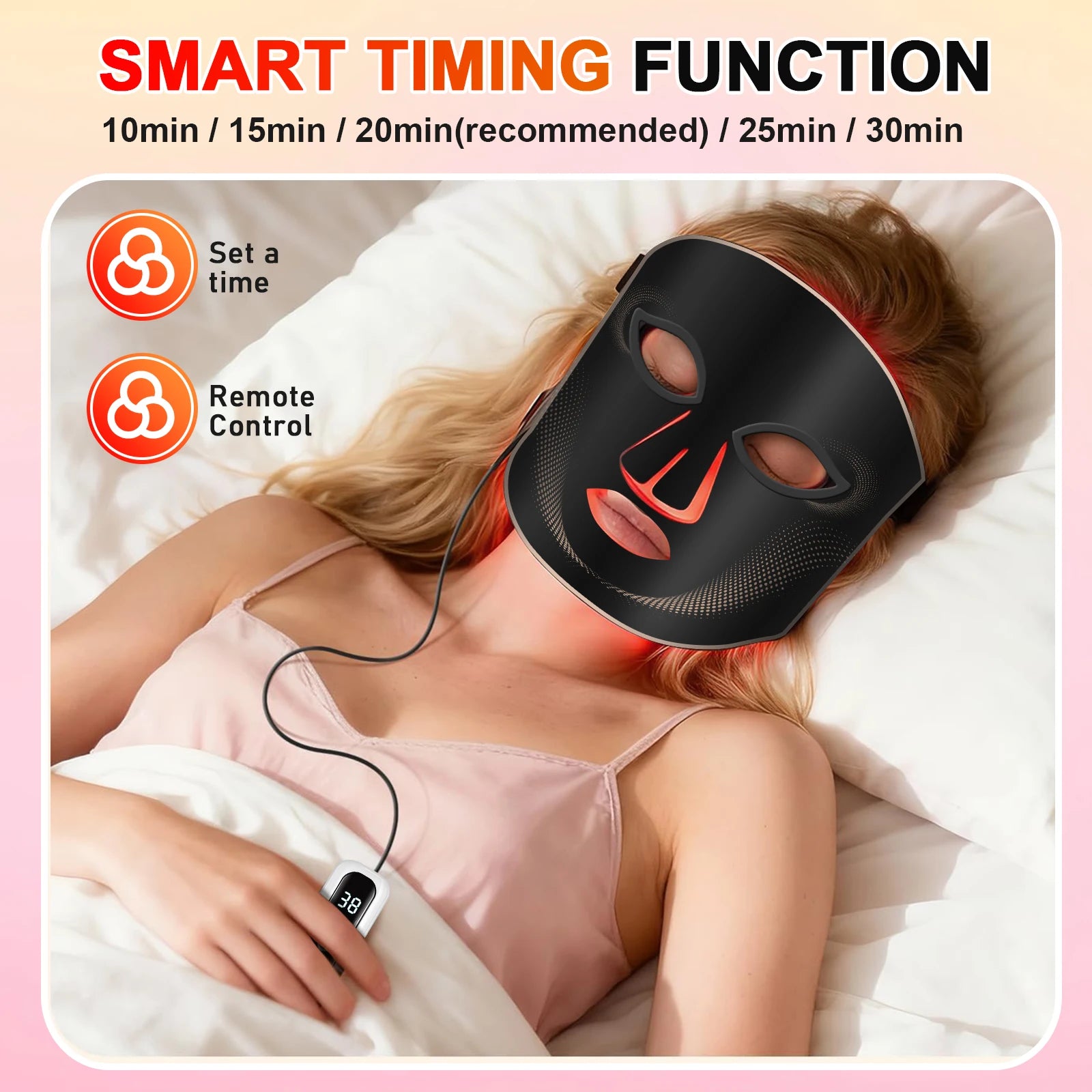 7-Color LED Silicone Facial Mask for Anti-Aging and Skin Rejuvenation - 13